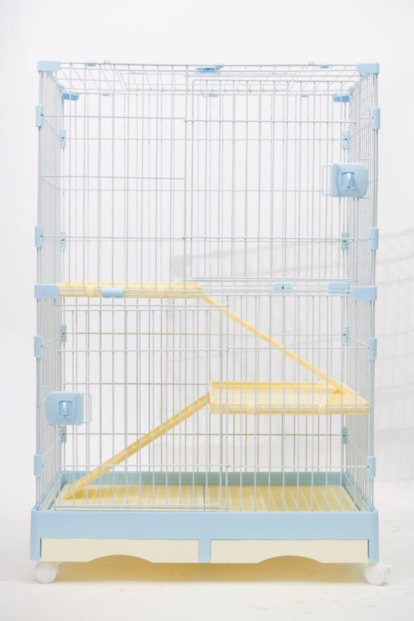 고급 토끼장 (중 2단) [818] (blue) (ivory) (pink)